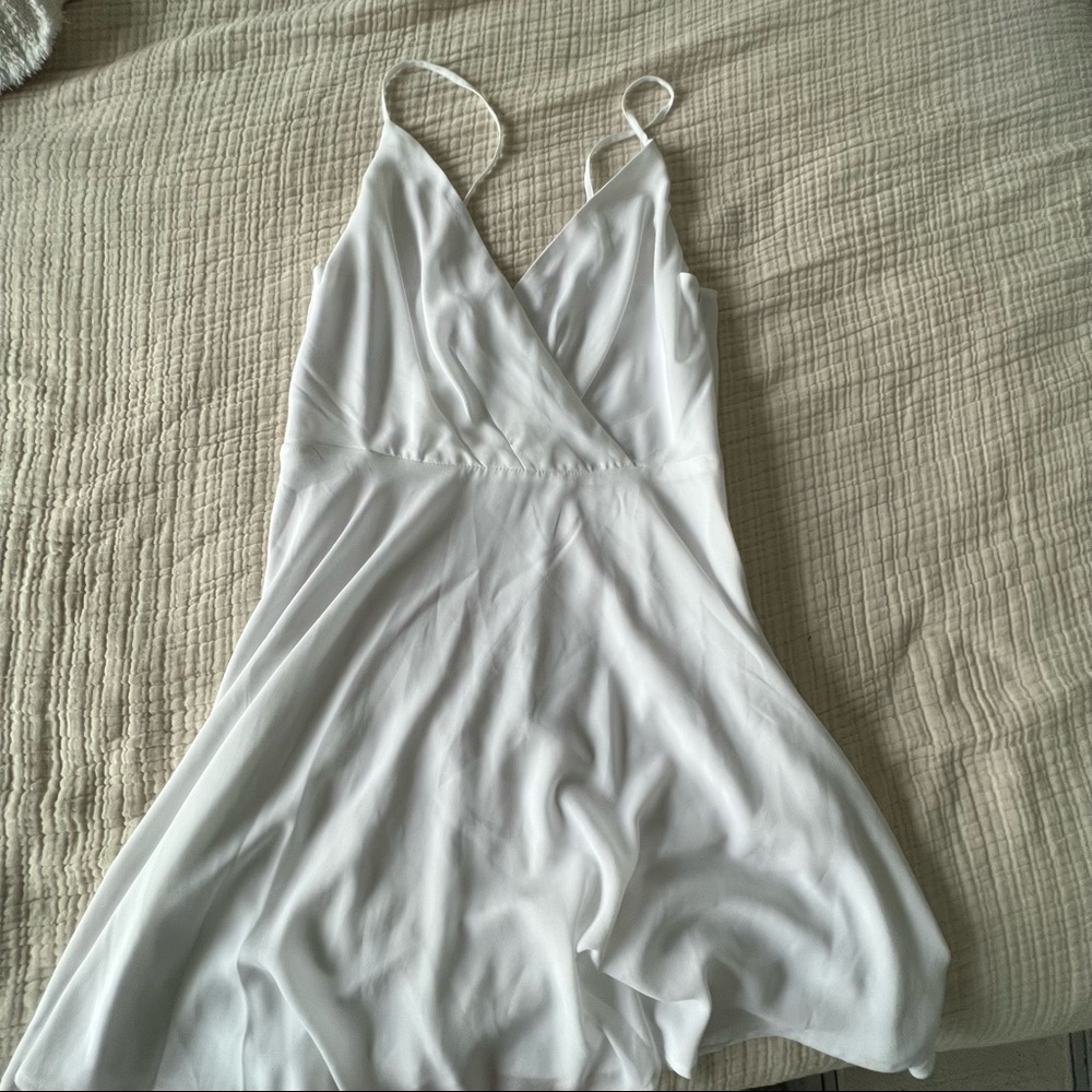 Express White Flowy Dress